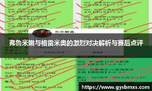 弗鲁米嫩与格雷米奥的激烈对决解析与赛后点评